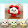 Adorable Colorful Panda Plush Keychain Accessory With Cute Flower Design For Bags