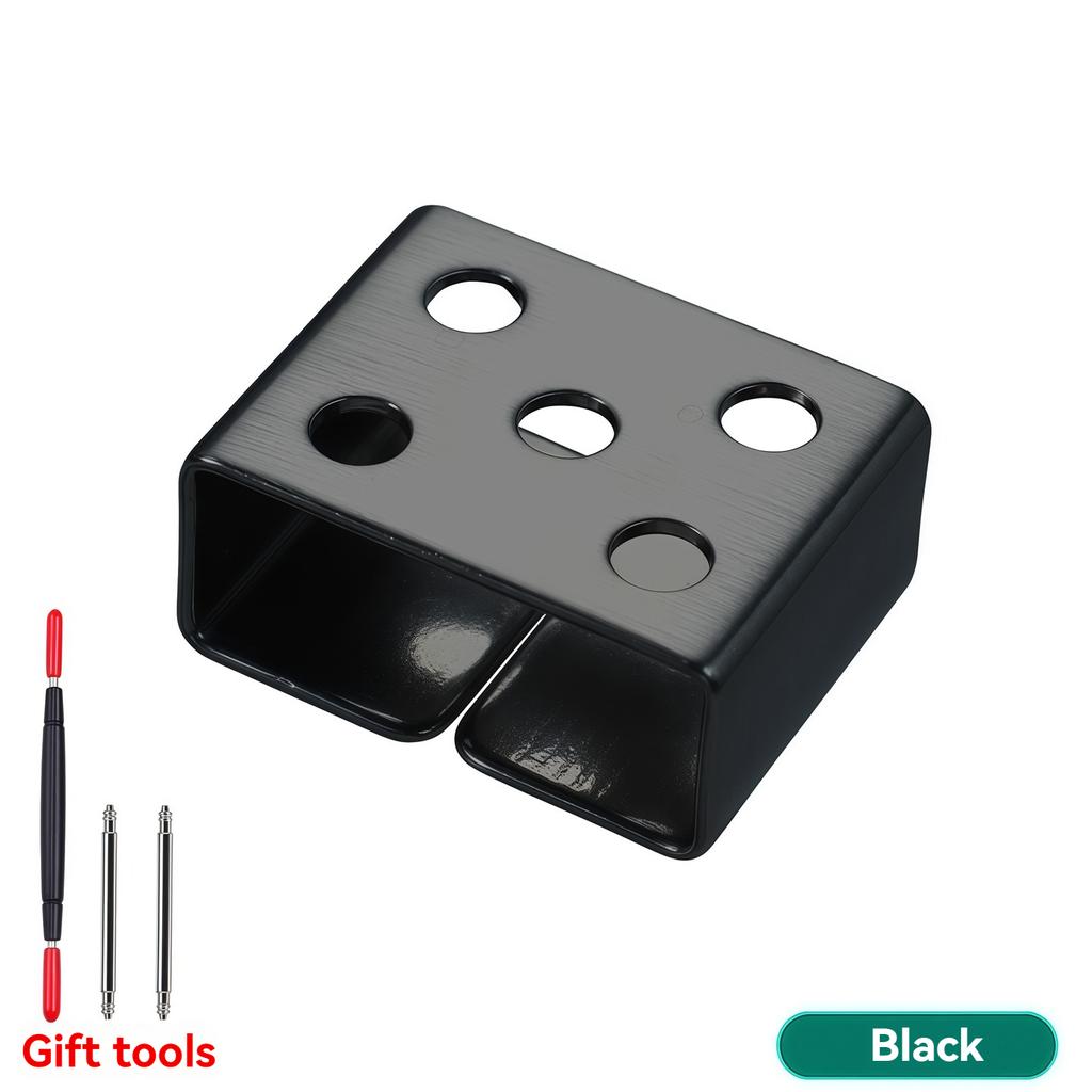 20mm Metal Movable Ring Accessory for Seiko No.5 Water Ghost Silicone Strap Holder Metal Loop Stainless Steel Ring with Tools