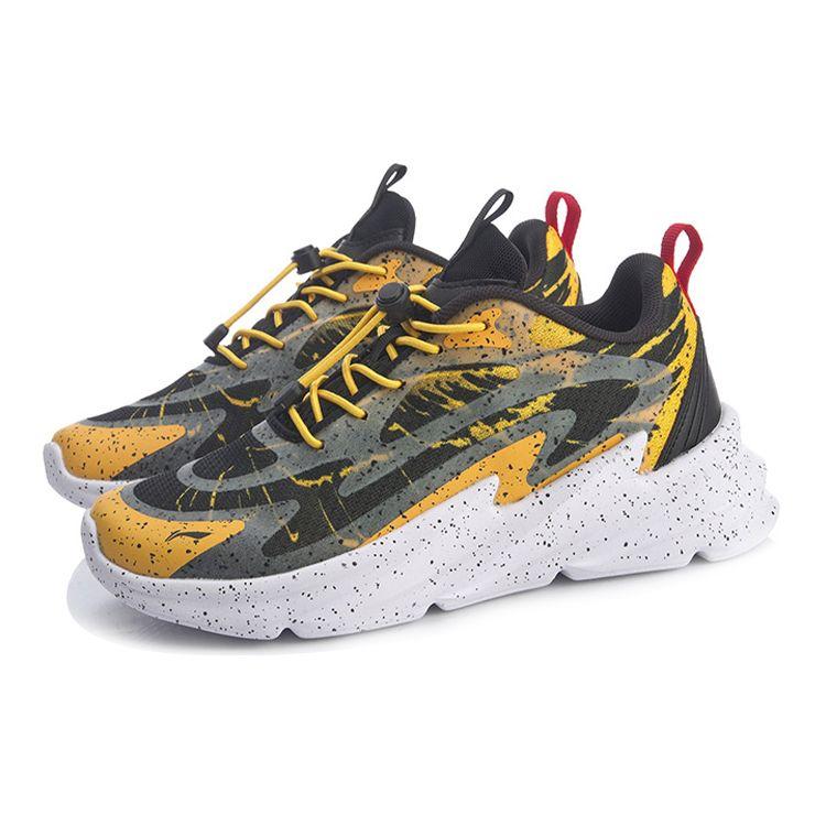 Li Ning Night Elf Sports Shoes Kids Sneakers Yellow Black YKCQ234-7