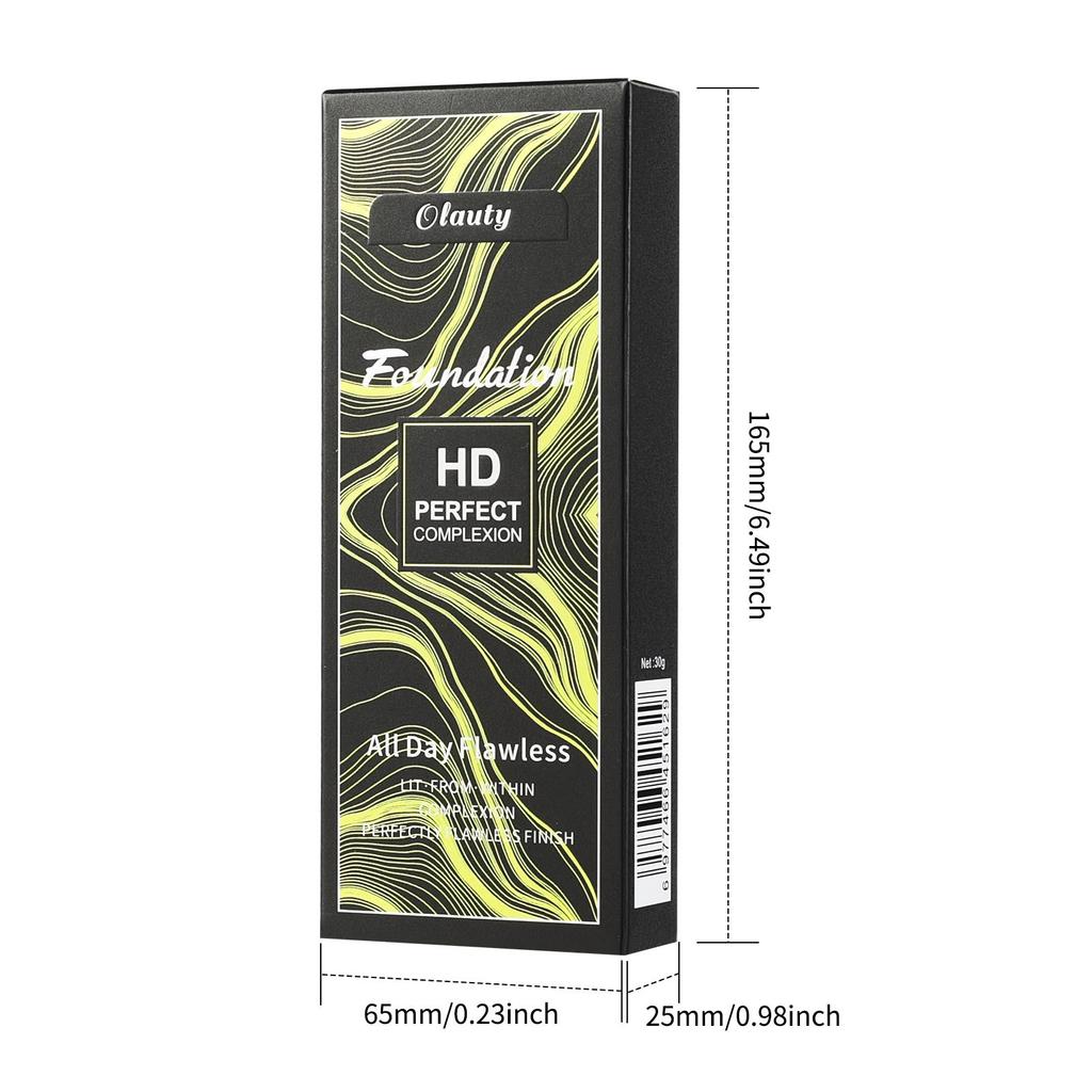  Waterproof Liquid Foundation 30g Concealer, Moisturizing, Suitable for All Skin Types