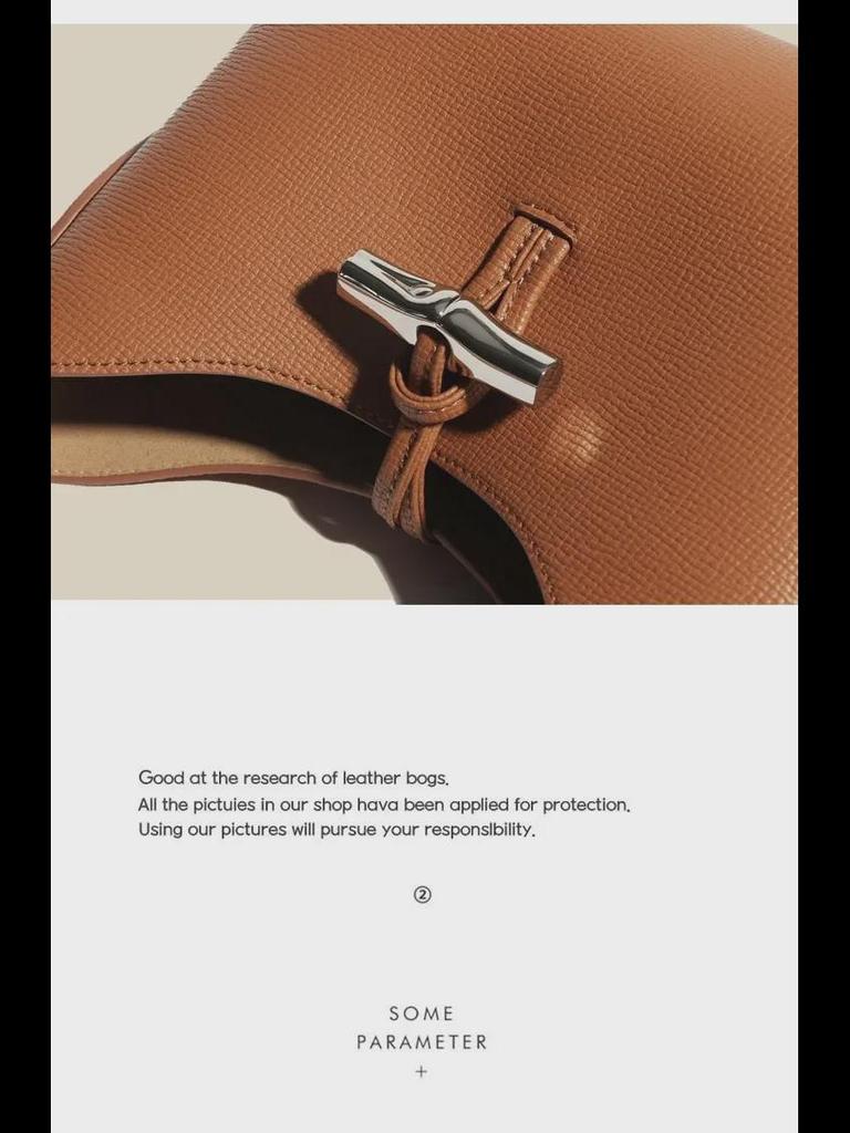 2024 Genuine Leather Bamboo Shoulder Bag: Spring/Summer High-End European & American Fashion