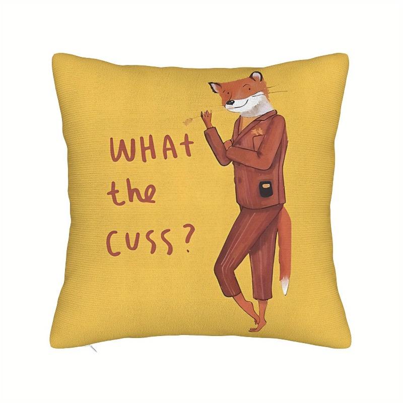 

pc Illustrative Anthropomorphic Motif Graphic Pillowcase for Home Decoration Cushion Cover Polyester xcm xin 40cmx40cm