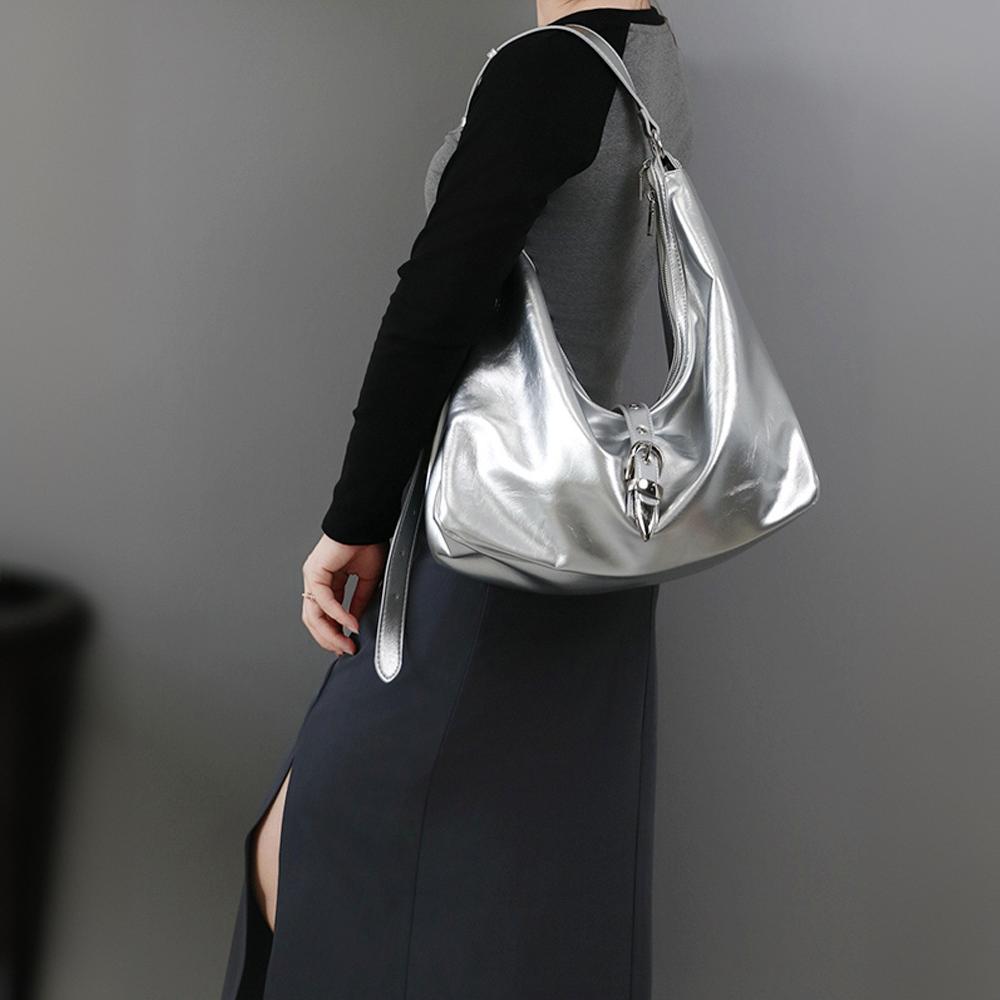 

Сумка-тоут Niche Premium Sense, большая вместимость, сумка через плечо для поездок на работу, повседневная женская сумка, сумка через плечо серебряный