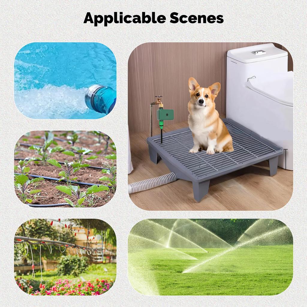 MOES Tuya Smart Bluetooth 1-Outlet Valve Sprinkler Water Timer Auto Programmable Controller Rain Delay Filter Washer App Control