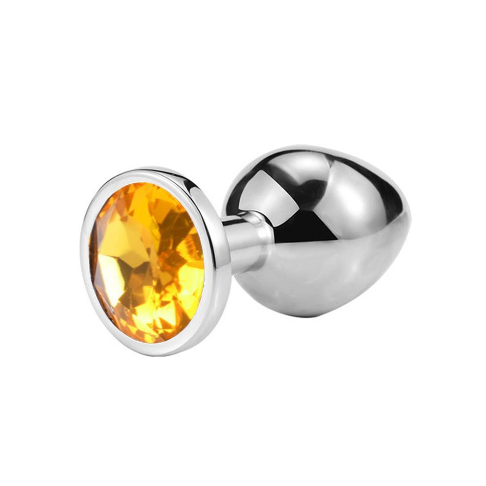 Crystal Anal Plug Round Shape Butt Plug Stainless Steel Anus Sex Toys for Women Men Orgasm DiIdo Ass Prostate Gay Adult Products