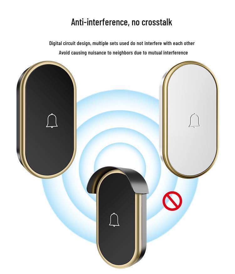 Wireless Long-Distance Smart Doorbell with Waterproof Electronic Pager