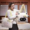 Mellow Sheep Plush Cushion With Handles For Lounge Bed Sofa And Office Nap