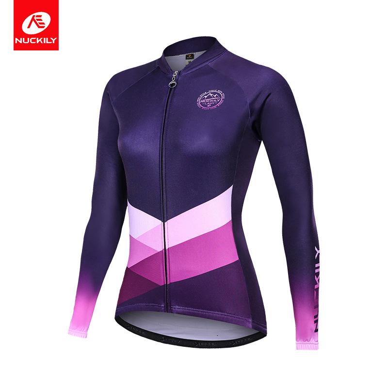 

Nuckily Fleece Cycling Suit: Long Sleeve Top for Autumn/Winter XX-Large фиолетовый