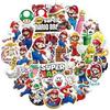 Mario Super Collection Sticker Set Anime Manga Styler 50 Pieces Notebook Kids Waterproof PVC Stickers Character Goods Accessories Popular Gifts DIY