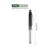 YOKIVE 5-Pack Pens with Stylus and LED Light, 3-in-1 Black Ink Metal Ballpoint, 1.0mm Medium Point, Touchscreen Compatible (Black)