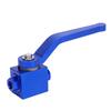 Brake Line Lock Shut Off Valve Blue Color Aluminium Alloy 1 8in NPT Standard Interface Fuel Flow Control Cut Off Valve