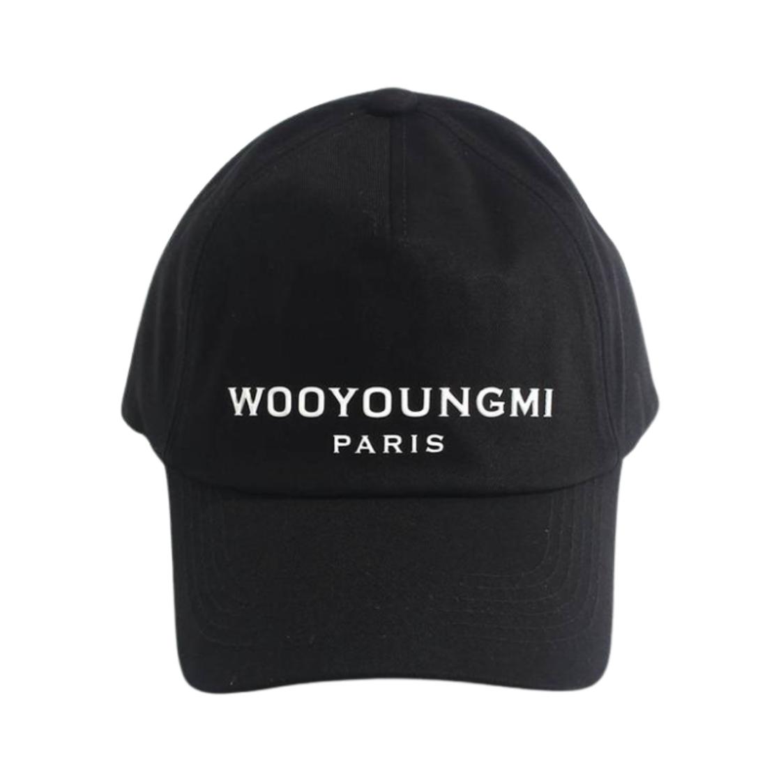 WOOYOUNGMI Silicone Logo Ball Cap Black - 24FW ONE SIZE чёрный