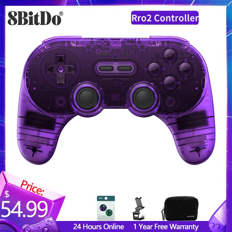 

Беспроводной контроллер Bluetooth 8Bitdo Pro 2 для коммутатора OLED ПК macOS Android Steam Raspberry Pi