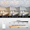 IRALAN LED Ceiling Lamp Modern Ceiling Fans With Light Bedroom Dining Table Fan Lamp Ventilator Remote Control Light Fixture