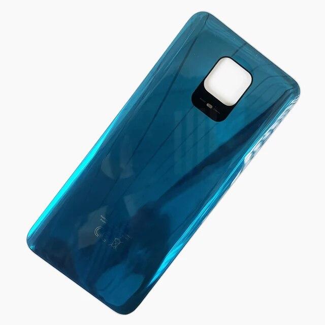 10 stücke Für Xiaomi Redmi Hinweis 9S Batterie Zurück Abdeckung Glas Panel Hinten Tür Hinweis 9 Pro Hinweis 10 Lite gehäuse Kamera Objektiv Ersetzen