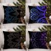 Classic Mandala Pattern Pillow Case Sofa Living Room Bedroom Double-sided Printing Square Cushion Nap Time Cushion Cover