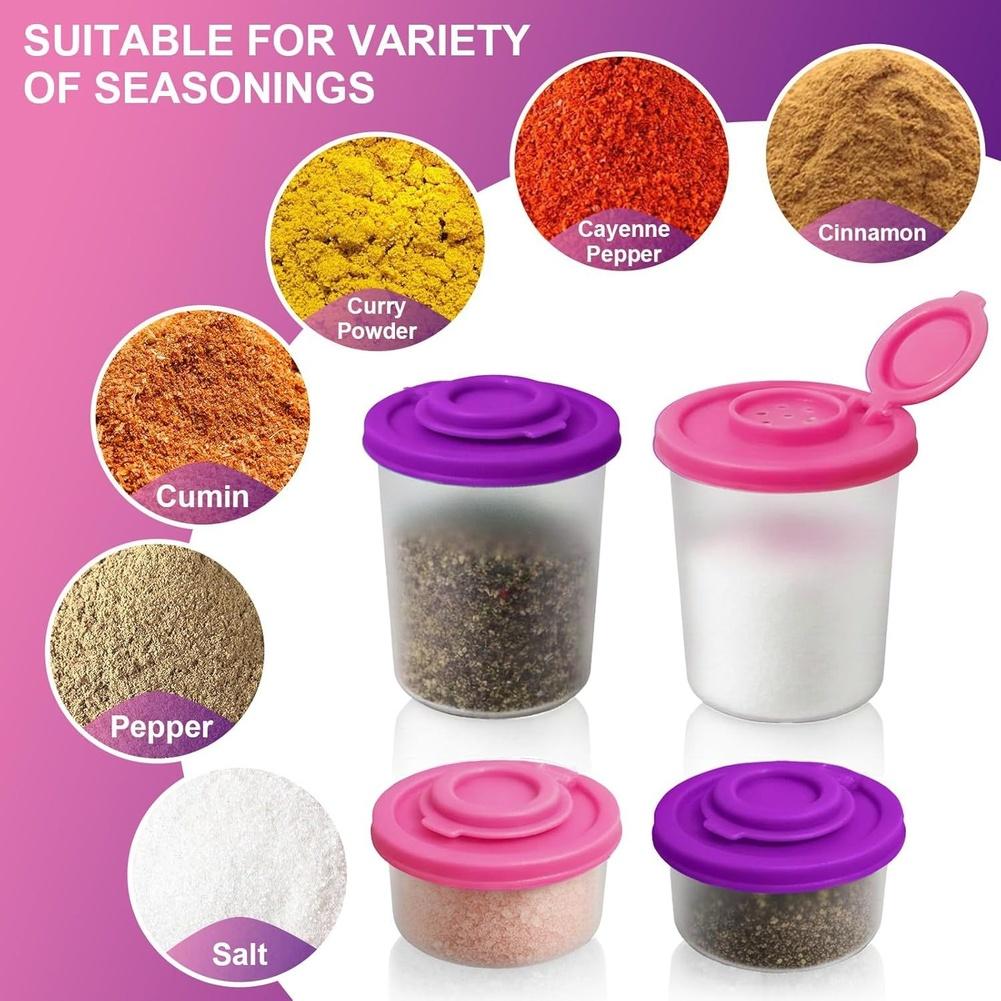 Für Salz- und Pfefferstreuer in Reisegröße mit luftdichten Deckeln aus Kunststoff für den Außenbereich wie Camping und Picknicks