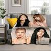 kpop pink Show Performance Blanket Flannel Blanket for bed, sofa, Camping, Hiking, Picnic Essentials, gift for family Fan gifts
