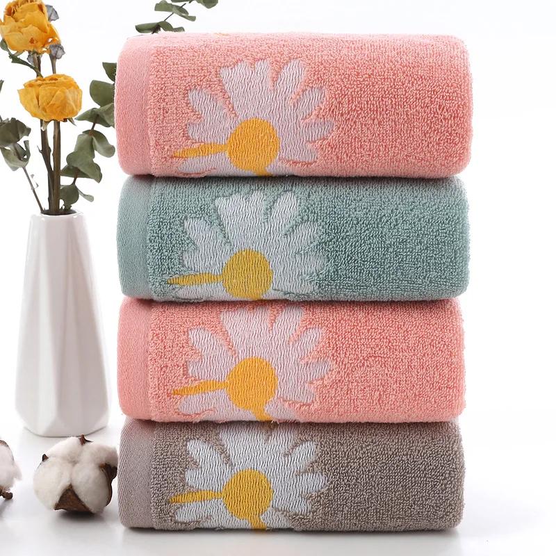 Soft Cotton Baby Towels Flower Children Bath Towel Newborns Handkerchief Bathing Face Washcloth Towels for Kids Adults 74x33cm