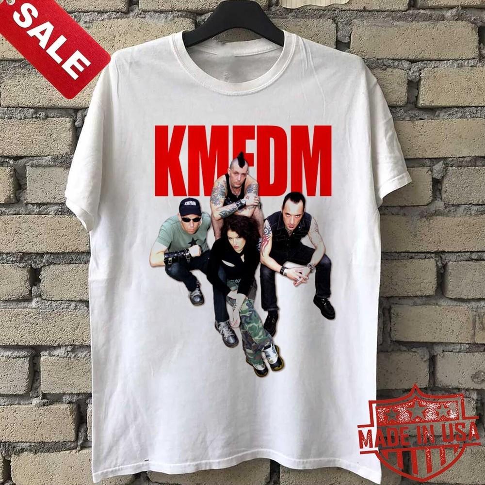 

KMFDM Band Members Heavy Cotton White All Size T Shirt SE393 Unisex T-Shirt XXXL