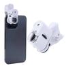 LED UV Lights Pocket Microscope 60X Magnification Zoom Microscope  For Stamp