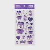 LINE FRIENDS BT21 MANG Fialový z Edice Přání Minini Samolepka