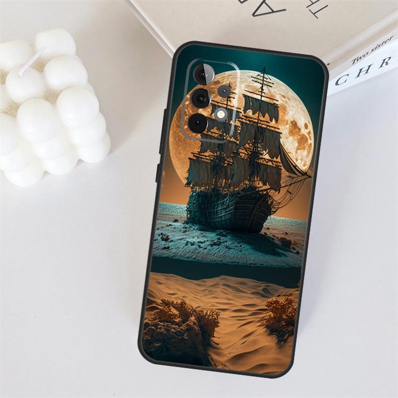 Segelschiff Piratenschiff Für Samsung Galaxy A22 A32 A52 A54 A14 A16 A26 A36 A56 A55 A35 A05 A06 A15 A53 A33 A13 Hülle