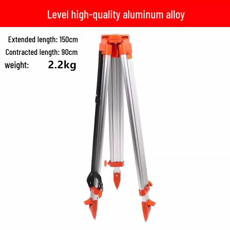 Reinforced Wooden Aluminum Tripod: Anti-Fall Solid Wood Theodolite Stand