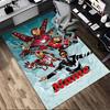 Personalized Name Iron Man Flight Living Room Non-Slip Area Rug Soft Carpet for Bedroom Kids Playroom Sofa Office Home Decor Doormat