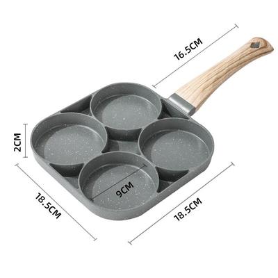 Upgraded 4-Hole Non-Stick Frying Pan