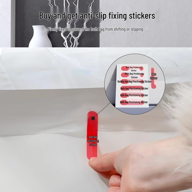 10 Disposable Extra-Large Bath Tub Liners - Thick, Anti-Dirty Travel Soaking Covers