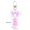 Adorable Bear Keychain Pendant Stylish Bowknot Keyrings Multifunctional Bag Pendant Key Holder Suitable for Couples