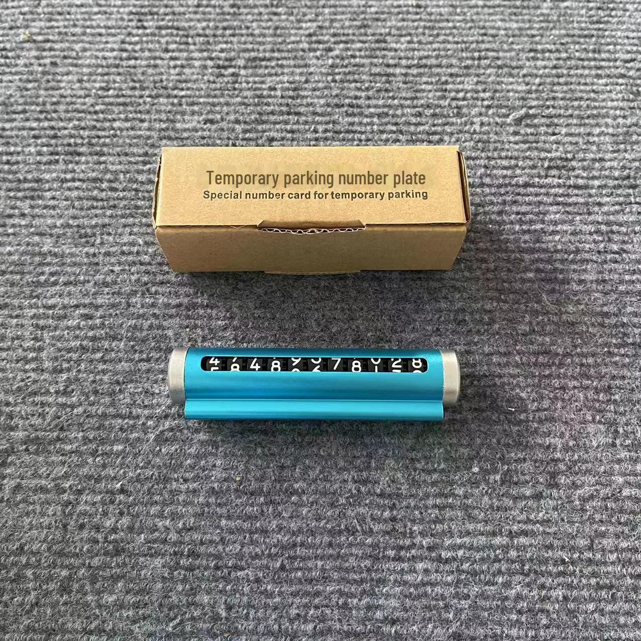 

«Креативный номерной знак для временной парковки на роликовой машине с дисплеем для телефона»