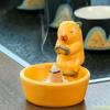 Portacandela Gatto Carino Cono Bruciaincenso Vassoio Incenso Elegante Ceramica Portaincenso a Bastoncino Portacono Incenso Decorazione