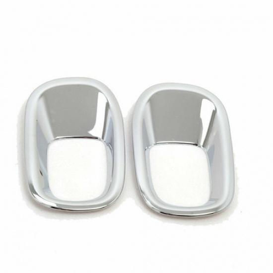 For Jeep Renegade 2015-2023 Bright Chrome Rear Fog Light Eyelid Molding Trim 2PC
