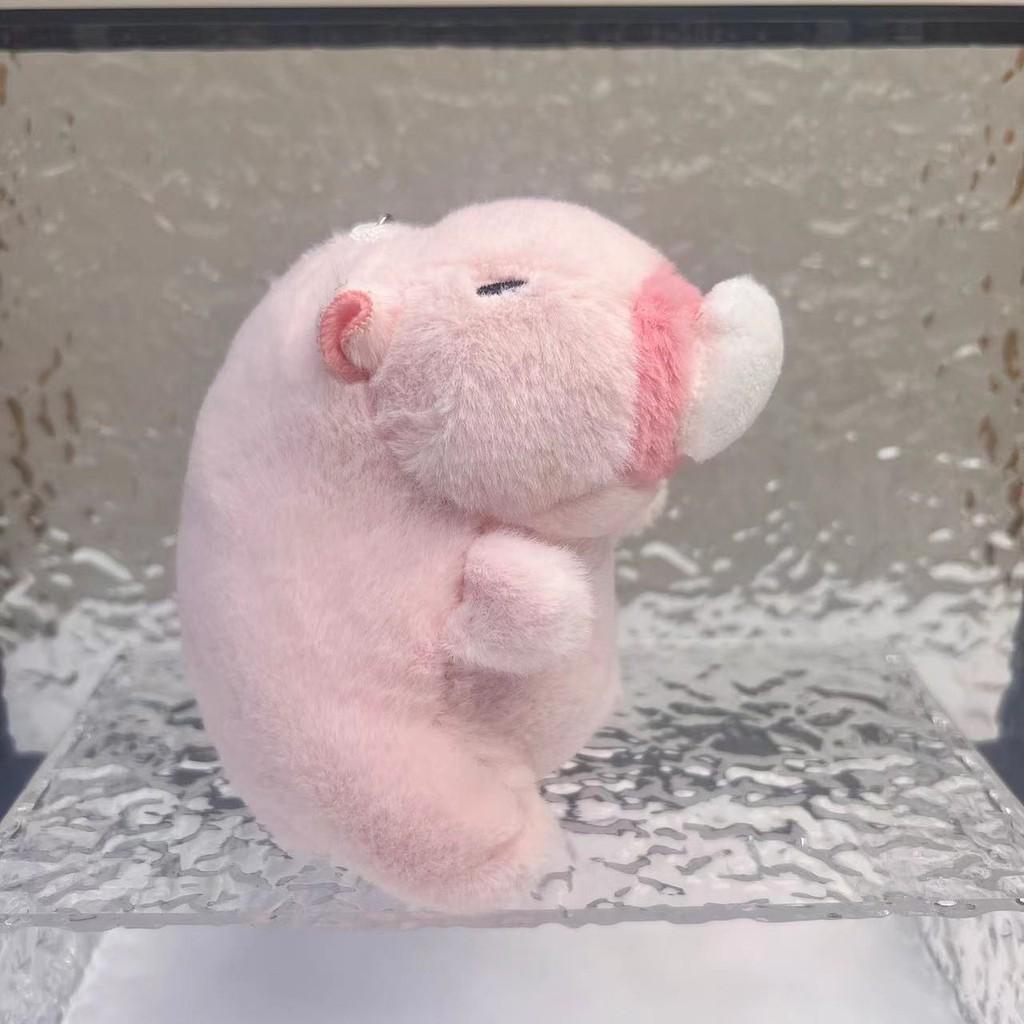 Capybara 11cm Fashionable Plush Keychain With Adorable Strawberry Hat Great Personalization For