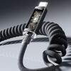 1M/2M USB C To Type C Fast Charge Spring Cable Telescopic Charging Car Phone Charger Data Cord for iPhone Samsung USB Cables