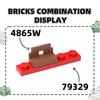 Non-Toxic 124Pcs/Lot Plate 1X5 Holes Block Moc Color Accessories Compatible With 78329 Brick Diy Children Toy Assembly Parts