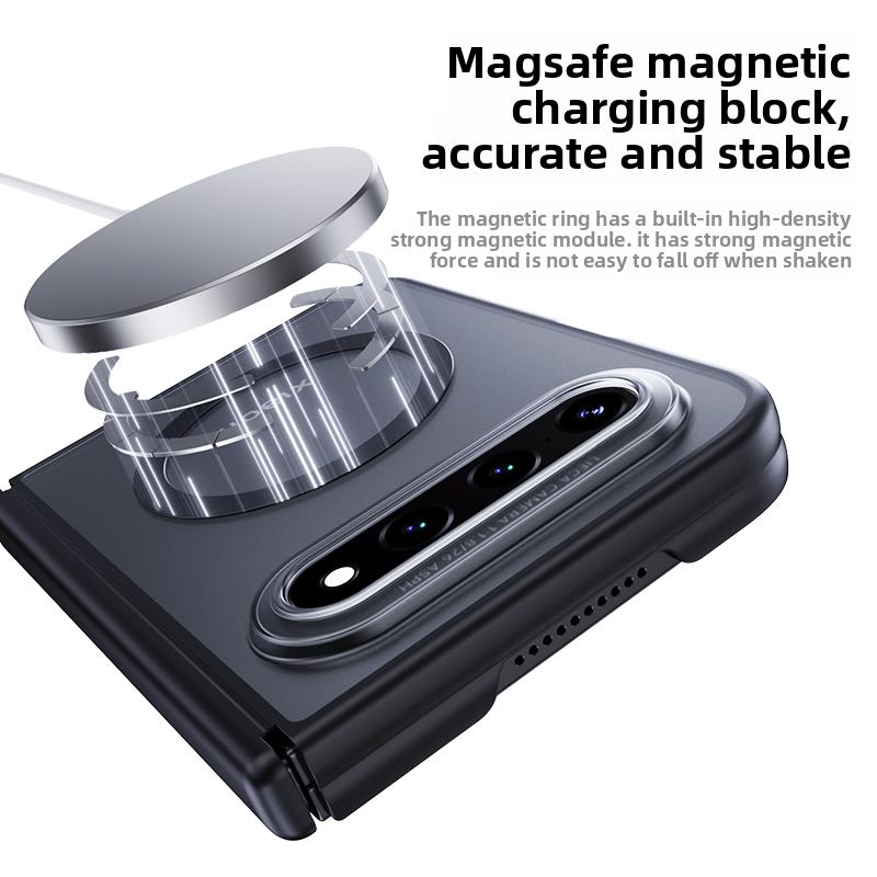For Xiaomi Mi 18 Fold Case Hard PC transparent Ring Stand Magnetic MagSafe Protective Back Cover Case For Xiaomi 18 Fold Shell