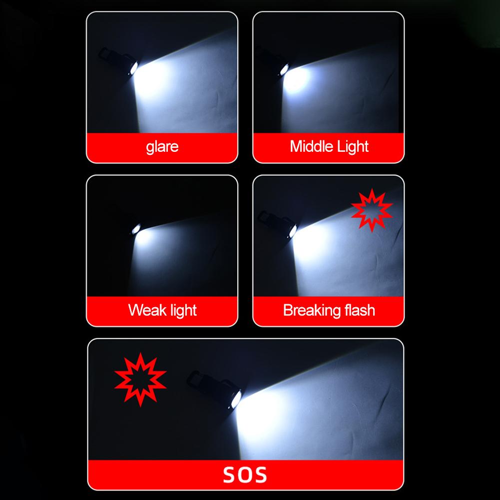 NEW Powerful Mini COB LED Keychain Flashlight USB Rechargeable With Hook For Outdoor Night Camping Walking Light Emergency Lamp