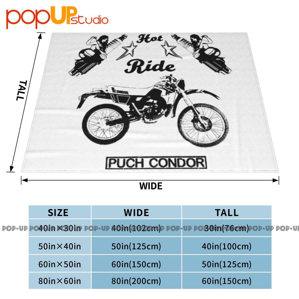 Puch Condor Pinup Motorcycle Bike Classic Cars Ultra-Soft Blanket Quilt Winter Sofa Cover Bed Covers