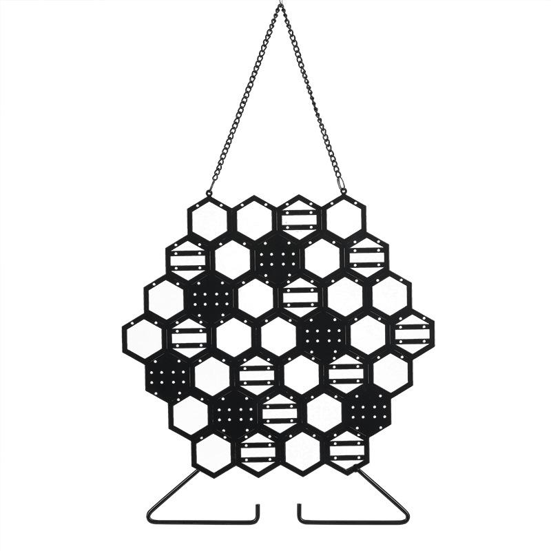 New Iron Honeycomb Jewelry Rack For +wall Hanging Bracket Earrings Storage Earrings Jewelry Display Props