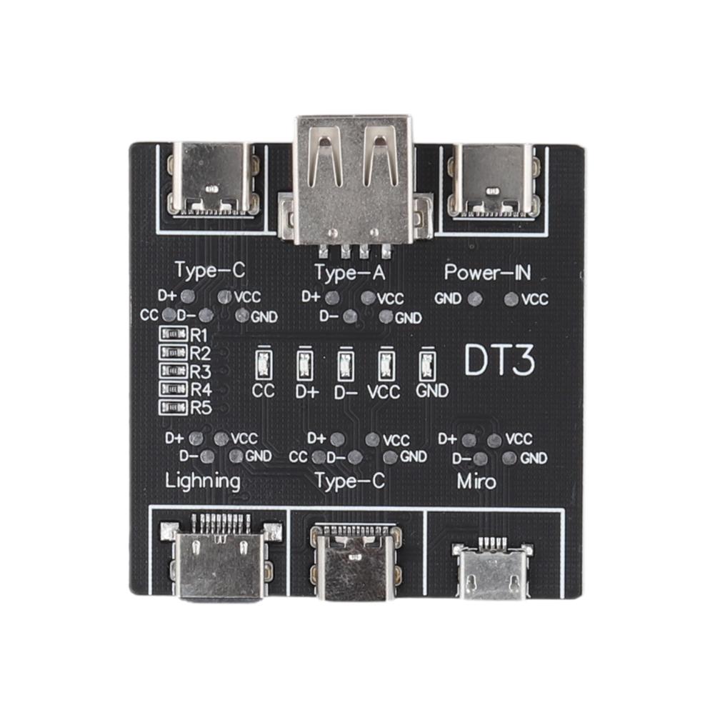 DT3 Datenkabel-Testplatine Typ-C USB C Micro USB-Kabeltester USB Typ-C Datumskabel Ein-Aus-Erkennungsplatine für iOS Android