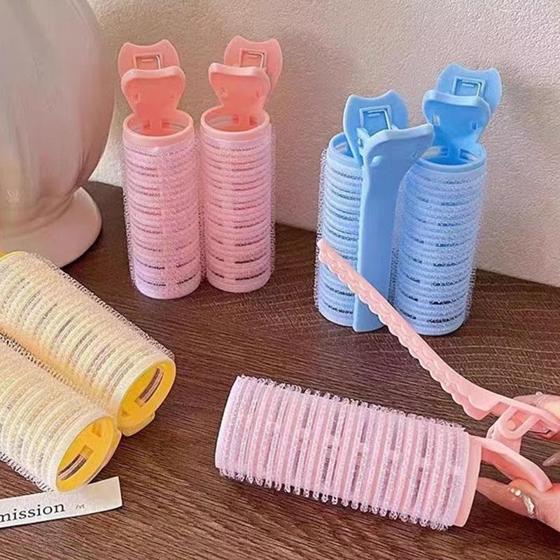 BEPAN 3pcs Fluffy Hair Roller Bangs Hair Root Fluffy Hair Clips Air Bangs Curling Rollers Self-adhesive Hairdressing Styling DIY Tool
