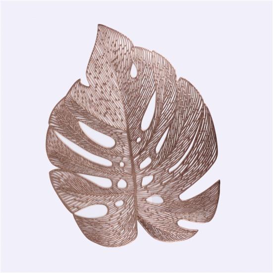 Table Mat Hollowed-Out Nordic Heat-resistant Simulation Turtle Back Leaf Placemats for Dining Table
