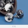 10pcs Transparent Frog Clasps with Jade Beads Handmade Chinese Knot Buttons for Cheongsam, Hanfu Costume