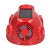 Casco de Seguridad Solar Rojo con 6 Ventiladores Doble Aire Acondicionado Bluetooth Casco de Choque 12000mAh