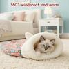 1 Pack Cozy Cat Sleeping Bag, Warm and Soft Cat Sack, Comfortable Pet Nest for Cats, Semi-Enclosed Design for Security and Warmth, Easy to Clean and