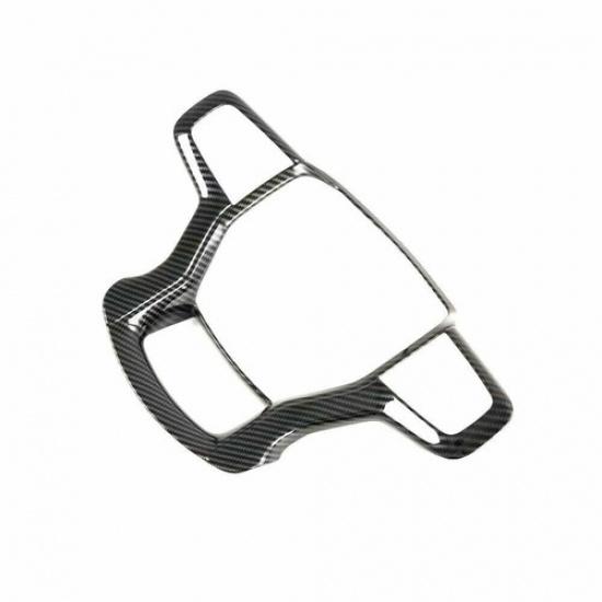 For Chevrolet Blazer 2019-2022 Carbon Fiber ABS Car Steering Wheel Cover Trim