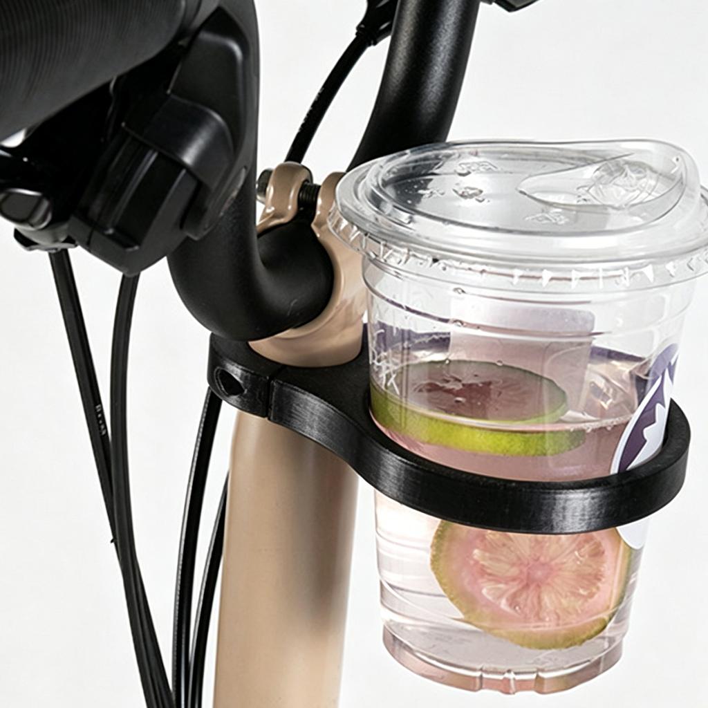Lenker-Tassenhalter Schnellspanner Fahrrad Kaffeetassenhalter Leichter Fahrrad-Wasserflaschenhalter für Brompton Fahrradzubehör